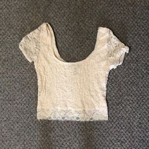 Lace crop top